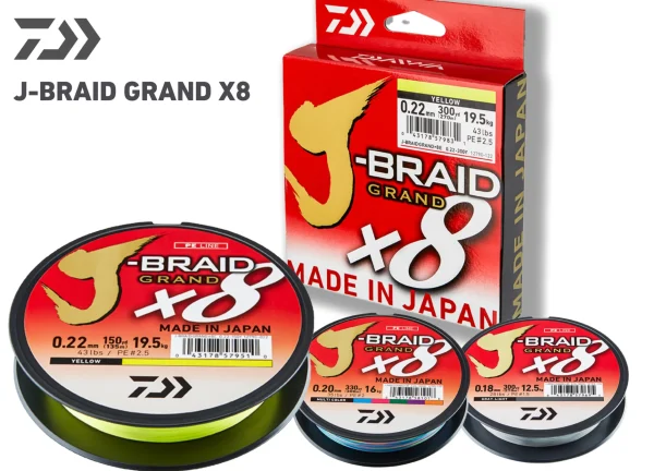Online J-Braid Grand X8 Dark Green 0,22mm 19,5kg 135m Siimat