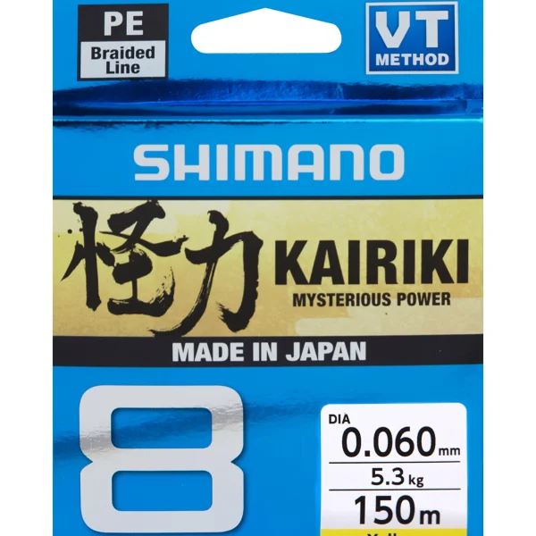Outlet Kairiki 8x 150m 0,20mm 17,1kg keltainen Siimat