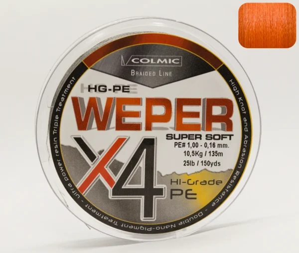New Weper X4 Oranssi 0,45mm 36,3kg 135m Siimat